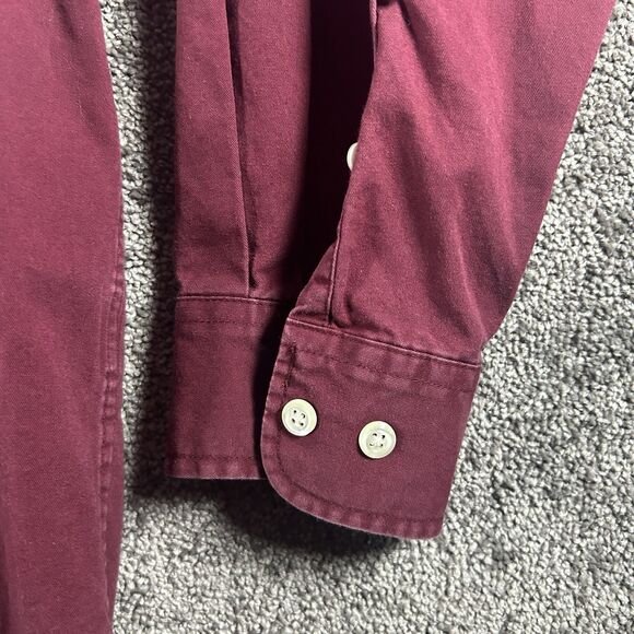 Eddie Bauer Shirt Mens XXL Red Long Sleeve Button Up Utility Outdoor Barn Chore - Picture 5 of 15